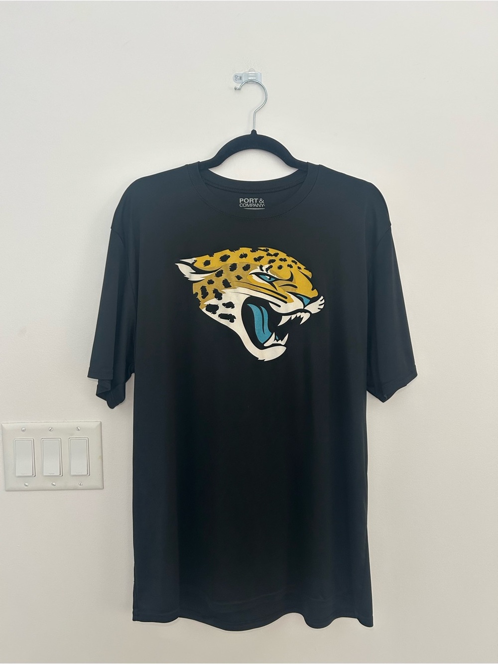 Jacksonville Jaguars Performance T-Shirt Black Adult XL NFL Moisture Wicking